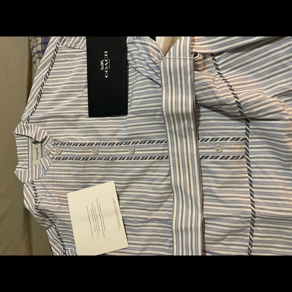 Women’s coach dress shirt w/ belt
